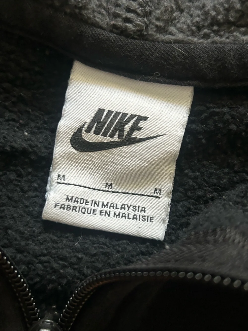 Nike Kids Black & Gray Hooded Zip-Up Jacket